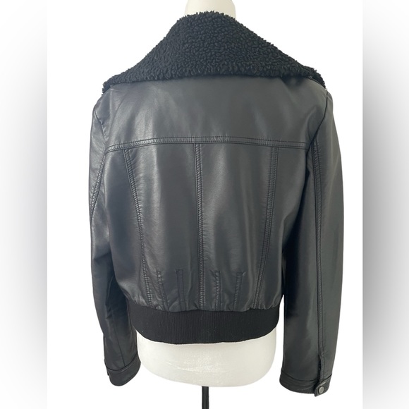 Faux Leather Coat - Picture 3 of 4